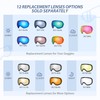 VANRORA Ski Goggles, Snowboard Goggles - Frameless Interchangeable Lens, Anti