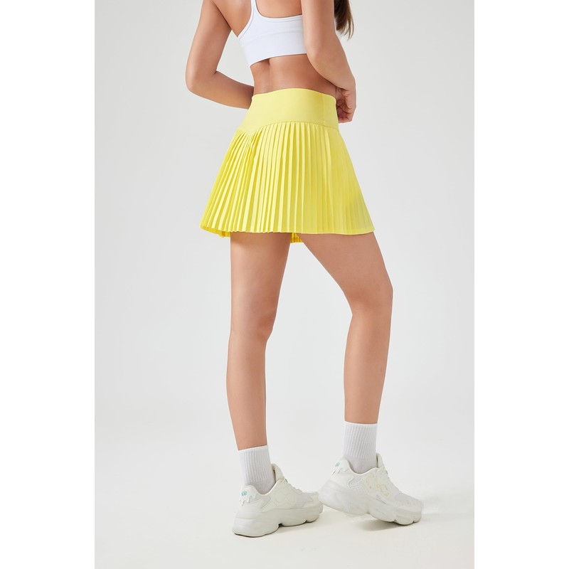 altiland Womens' Cool Feeling Pleated Tennis Athletic Running Mini Skirts