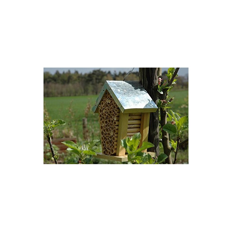 Wild on Wildlife Esschert Design Wood Bee House - Natural