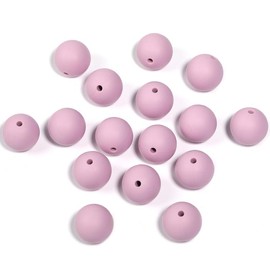 【B170】 Beads for DIY Projects: 15mm Round, Mixed Color, 30Qty PRINT, 50Qty SOLID Silicone Beads - B170:_YM389