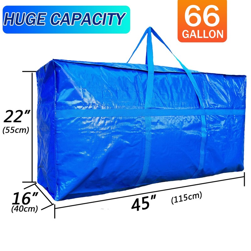 66 Gallon Extra Large Storage Bags, Huge Moving Bags Heavy