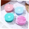 PACKOVE Silicone Bath Body Brush 4-Piece Set Soft Exfoliating Shower