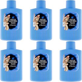 6x Paglieri Felce Azzurra Talco Classico Body Powder Talc Powder Talcum 150 g Tin