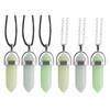 Wixine 6Pcs Glow In The Dark Luminous Stone Pendant Necklace