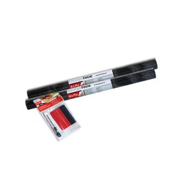 d-c-fix 346-0048-2PKA Decorative Self-Adhesive Film, Marble Black, 17" x 78" Roll, 2-Pack with Applicator