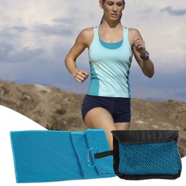 Yoga Towel, Breathable Cooling Towels for Neck and Face, with Portable Mesh Bag, Quick Drying Home Gym Accessories for Women Men Sports Running Camping Hiking Festival Travel