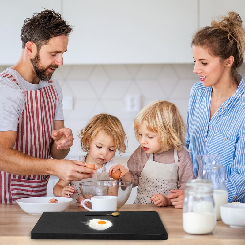 Adolif Granite Cutting Board 12x16 Inch, Marble Slab Pastry Board