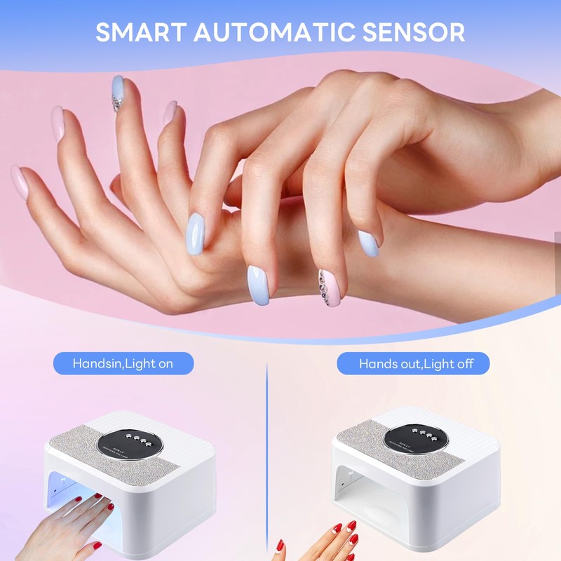 268W Super Power Nail Lamp, Professional Quick Drying, LED UV