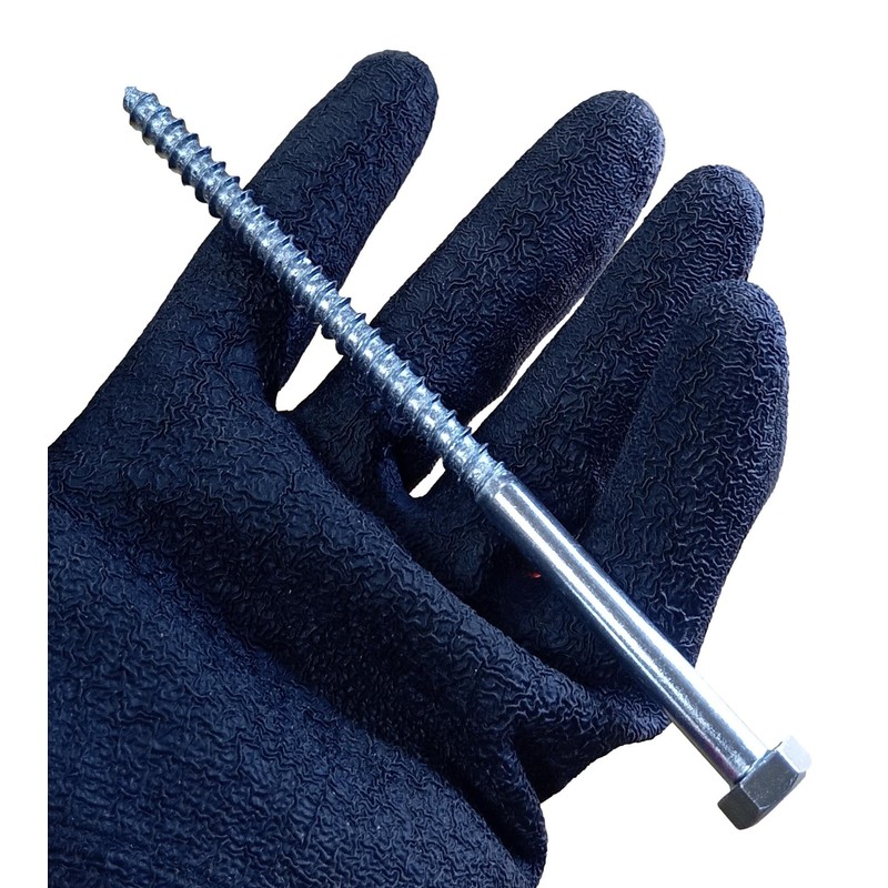 LLB 150mm M8 For Coach Screws Wood Hex Head Width