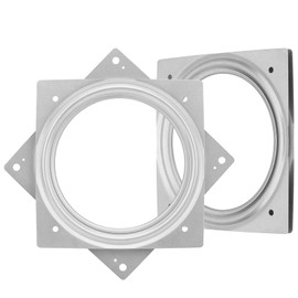Lswteiz 2Pack 6Inch Square Lazy Susan Turntable Bearings Plate, 500lbs Capacity Rotating Swivel Bearing Plate Base for Serving Trays, Kitchen