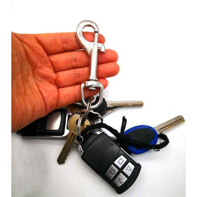 JY-MARINE Stainless Steel 316 Swivel Eye Bolt Snap Hook-Choose Size