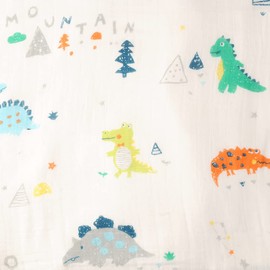 Ziggle Baby - Muslin Cloths for Baby - Newborn Essentials - Baby Swaddle - Burping - Baby Muslins Pack - Baby Essentials - Gifts - Dinosaurs