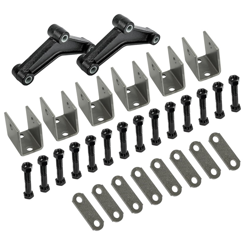 HECASA Trailer Leaf Spring Hanger Kit for Double Eye Springs