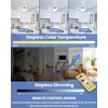 Abnaok Ceiling Fan with LED Light and Remote Control, Bedroom