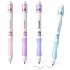 BAYTORY 4 Pcs Erasable Gel Pens, 0.5mm Retractable Spinning Rub