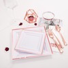 WDF 300 Pieces Rose Gold Plastic Silverware- Disposable Flatware Set