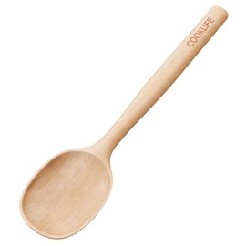 COOKLIFE Beech Wooden Spoons for Cooking - Large Smooth Finish Natural Beech Cooking Spoons - Durable Wooden Cooking Utensil