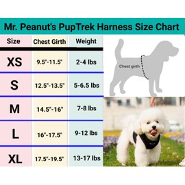 Mr. Peanut's PupTrek Small Dog/Cat Soft Mesh Step in Harness Vest (Large, Blue)