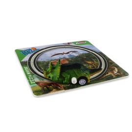 shenhailan Puzzles for Kids with Car, Puzzle Track Car Play Set Educational Toy for 3 4 5 6 7 8 9 10 Year Old Boys Girls Kids Gifts (10 PCS, 6688-359 Dinosaur)