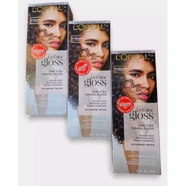L'Oréal 3 x L'Oreal Paris Le Color Gloss One Step In-Shower Toning Hair Iridescent Plum