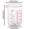 High Borosilicate Glass Measuring Cup-V-Shaped Spout，Glass Measuring Beaker for Kitchen