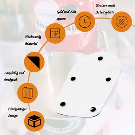 Eucteje Sliding Board Sliding Mat Sliding Board Device Mat Glider Mat Accessories Compatible with KitchenAid 4.5L-5L Food Processors e.g. KitchenAid 5K45SS 5KSM175PS 5KSM125 Hand Blender