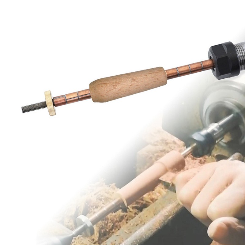 Woodworking Pen Turning Mandrel Lathe Parts Mechanical Accessory ToolStraight Shank