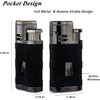 PROMISE Metal Lighter Triple Jet Flame Refillable Butane Lighter Windproof
