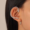 YienDoo Gothic Snake Ear Cuff Wrap Earring Silver Animals Crawler