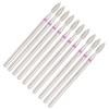 50pcs Flame Nail Drill Bit Carborundum Cuticle Remover Bits Kit