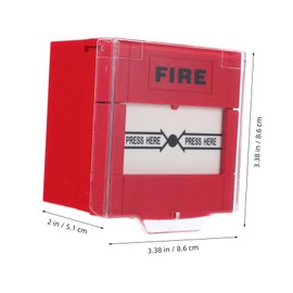 VILLFUL Manual Reset Emergency Fire Button Alarm Switch for Safety Easy Installation Prompt Alerts