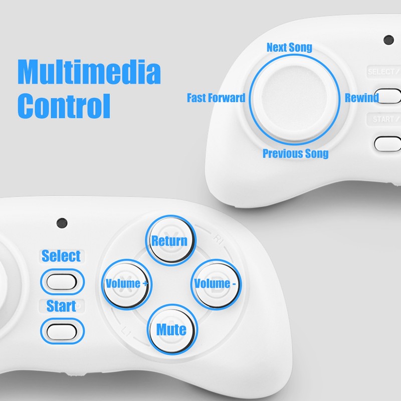 Portable Wireless Bluetooth Game Controller Mini Gamepad Joystick Handle Remote