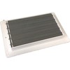 Two-way plastic side wall/ceiling register in white 10"w X 6"h