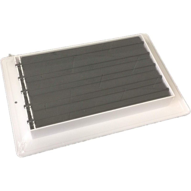 Two-way plastic side wall/ceiling register in white 10"w X 6"h