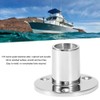 90 Degree Round Tube Base Hand Rail Fitting 316 Stainless