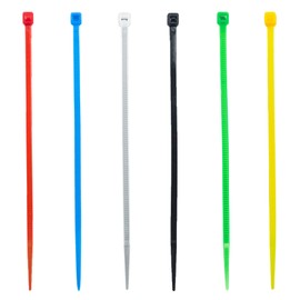 8 Inch Zip Ties (Tying Length 6.7"), 120pcs Nylon Cable Ties, 6 Multi-colors