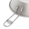 Keith Ti5320 Titanium Folding Handle Camping Bowl Ultralight Base Collapsible
