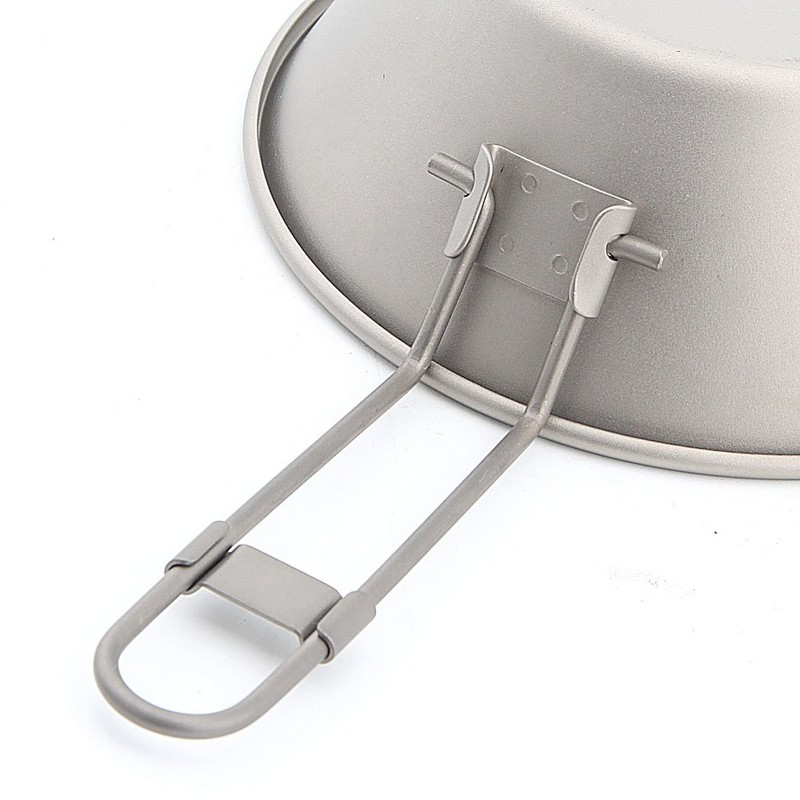 Keith Ti5320 Titanium Folding Handle Camping Bowl Ultralight Base Collapsible