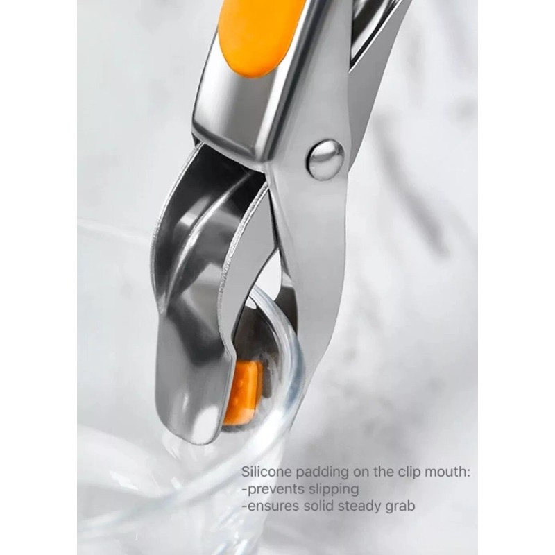 TIKA Stainless Steel Anti-Scald Plate Gripper Clamp - Kitchen Tong