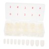 Mikinona 500pcs Detachable False Nail Tips Short Ballet Style Manicure