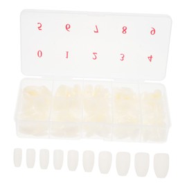 Mikinona 500pcs Detachable False Nail Tips Short Ballet Style Manicure Accessories for DIY Nail Art and Salon Use Natural and Easy to Trim