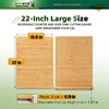 BAMOTTO CRAFTBAMBOO 15.8x22 Inch Large Bamboo Cutting Board Sink Cover