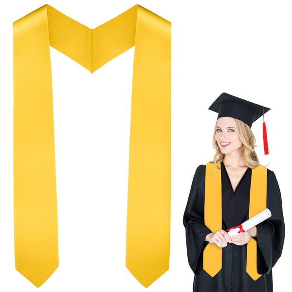 Graduation Stole Class of 2025, Graduation Sash, Plain Graduate Sash