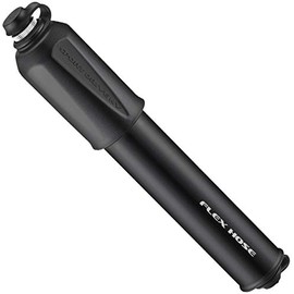 Lezyne Sport Drive HV Cycling Hand Pump- Black/Logo, 90PSI/Mountain Road Bike Frame Mount Cycle Track Trail Mini High Pressure Tyre Tube Race Lightweight Air Dual Head Presta Schrader Valve Flex Hose