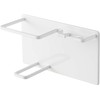 Yamazaki 5512 Magnetic Bathroom Shaving Cream & Shaver Holder, White,