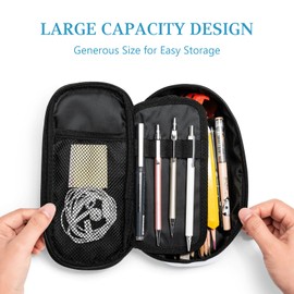 GardEssere Strawberry Large Pencil Case Aesthetic Big Capacity Cute Pencil Box Pouch with Zipper Pencil Case for Girls Boys Kids Cosmetic Bag for Women for School Office Pink