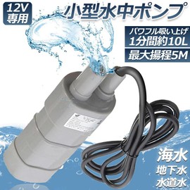 My Vision MV-JT-500-12 Small Submersible Pump, 12 V, Lifting Height 16.4 ft (5 m), Flow Rate 600 L/H (12 V Type)