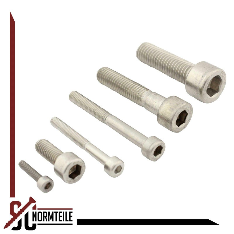 Hexagon Socket Cap Screws, A2 V2A Stainless Steel, DIN 912,