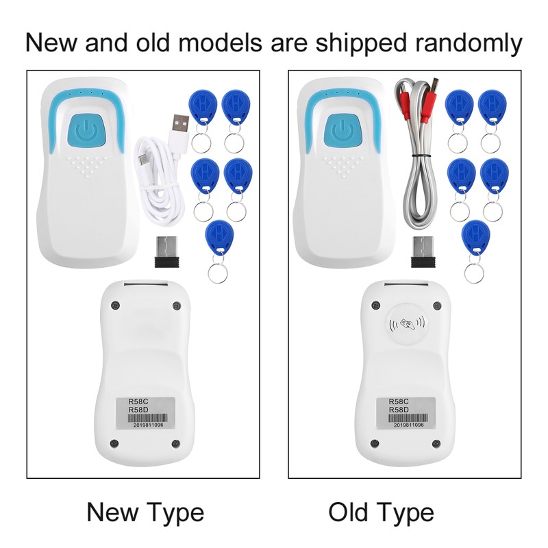 Bluetooth RFID Card Reader Wireless Code Scanner with 5 Cards