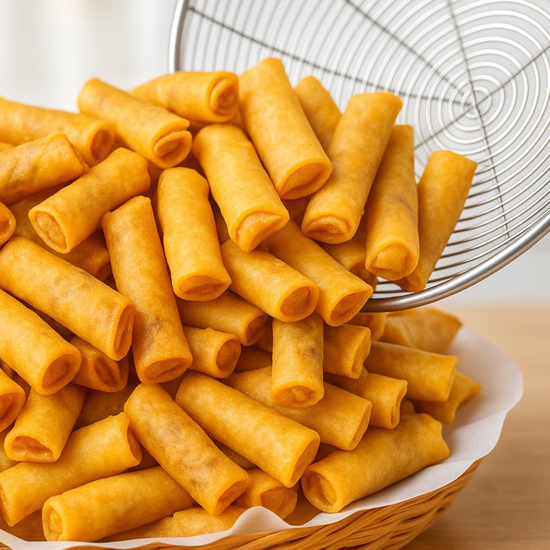 Jans Shrimp Spring Roll, Spicy Flavor, Crunchy Bite Size Snacks,